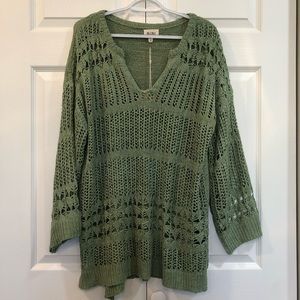 NWT-Bibi Light Sage Sweater